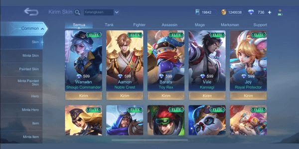 Gambar Product Skin Price 599 Diamonds Choose Freely