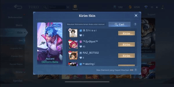 Gambar Product Skin Alucard Special Demon's Bane