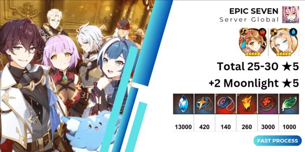 Gambar Product Skystone Epic Seven Exclusive Edition Gacha Account