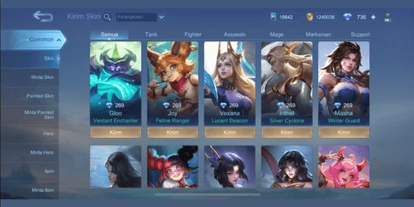 Gambar Product Skin Price 269 Diamonds Free to Choose