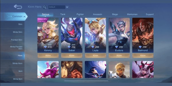 Gambar Product Hero Price 299 Diamonds Free Choice