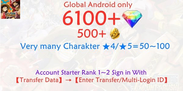 Gambar Product OPBR ONE PIECE Bounty Rush-1 account