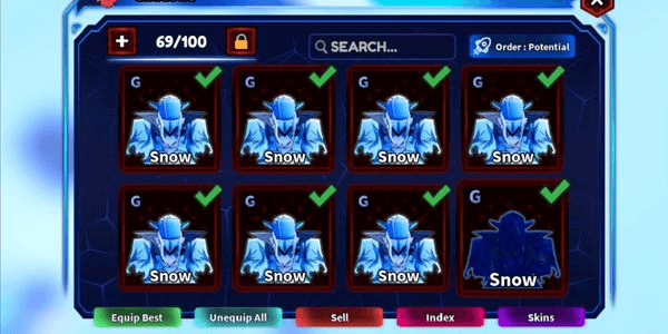 Gambar Product SUPER LATE GAME ACCOUNT FULL ARMY G RANK SNOW RANK N+ DPS 200 QI TOTAL G RANK SHADOW 19+