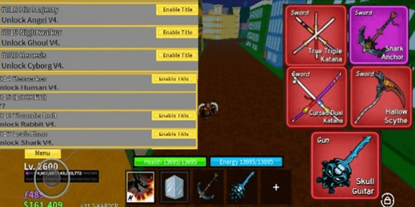 Gambar Product 6 RACE V4 FULL GEAR- CDK TTK SHARK ANCHOR- BLOXFRUIT ACCOUNT MAX LEVEL LOTS OF BONUS