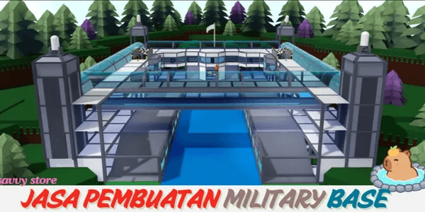 HOW BIG IS THIS?! Military Base Build (Build Construction Service) | Build A Boat For Treasure RBL