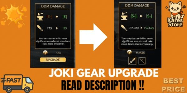 Gambar Product JOKI GEAR MAX UPGRADE - Attack On Titan Revolution