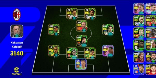 Gambar Product Efootball Account 3100+ Strength GG