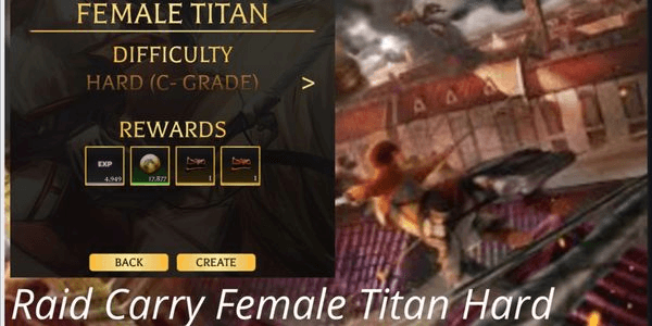 Gambar Product Raid Carry Female Titan Hard