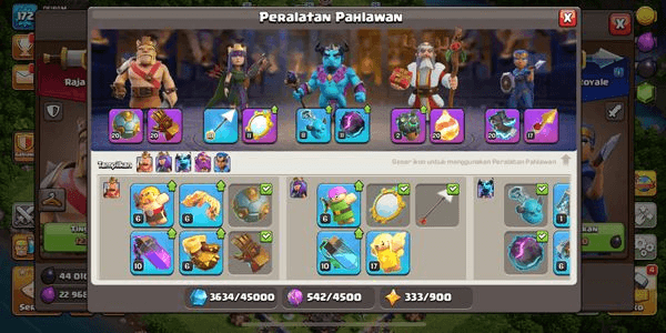 Gambar Product TH 16 DONATION CLAN CHEAP & COMPLETE EPIC EQUIPMENT