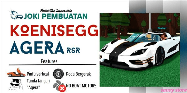Gambar Product Koenigsegg Agera RS Build Service | Build A Boat For Treasure