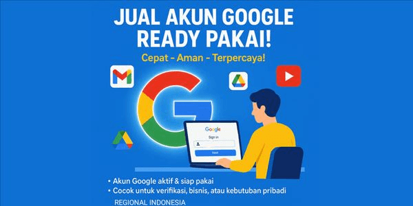 Gambar Product Akun google polos non pva
