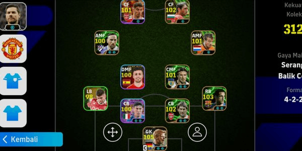 Gambar Product AKUN EFOOTBALL MOBILE EPIC O.KAHN ft 8 EPIC ft 3 ST ft POTW GG, MANAGER XABI ON
