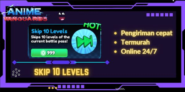 Gambar Product Anime Vanguards > Skip 10 Levels Game Pass [999R]