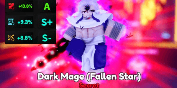 Gambar Product Dark Mage (Fallen Star) / Dark Mage Evo | Stats (A / S+ / S-) - Anime Adventure RBL