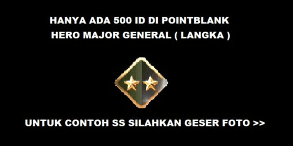 Gambar Product HERO MAJOR GENERAL DATA POLOS (ONLY 500ID AVAILABLE)