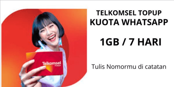 Gambar Product Kuota Ketengan Whatsapp 1 GB (7 Hari)