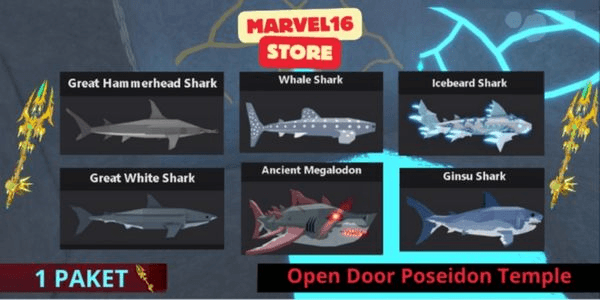 Gambar Product Poseidon Rod Package (6 Shark)