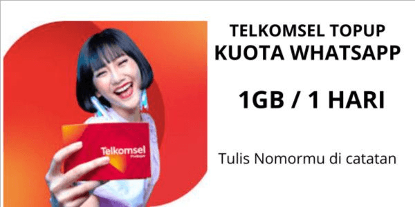 Gambar Product Kuota Ketengan Whatsapp 1 GB (1 Hari)