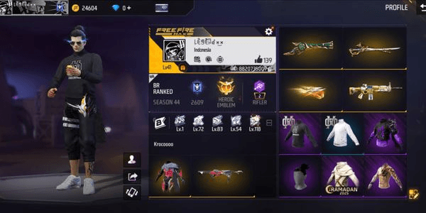 Gambar Product Akun Free Fire
