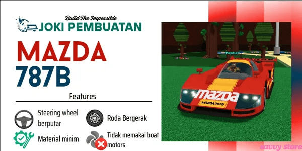 Mazda 787B Build (Custom Build Service) | Build A Boat For Treasure RBL