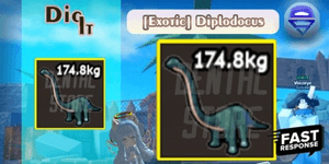 [Exotic] Diplodocus bonus++ |Dental Store| Dig It