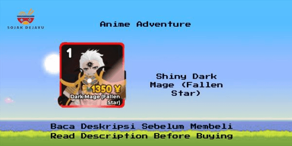 Gambar Product Shiny Dark Mage | Anime Adventures