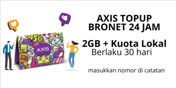 Gambar Product Paket BRONET Kuota 24 Jam 2 GB (30 Hari)
