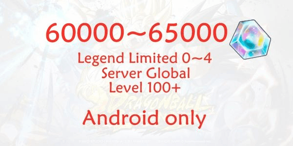 Gambar Product Account Dragon Ball Legends Global Android DBL-3