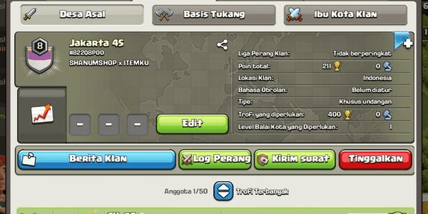 Gambar Product Clan Level 8|Nick Jakarta 45|GOOD NICK