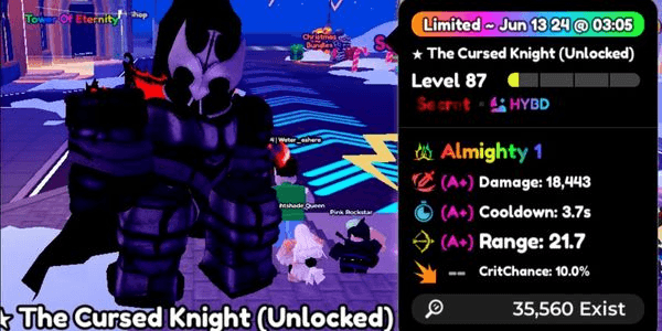 Gambar Product The Cursed Knight (Unlocked)/Igris Evo Trait Almighty
