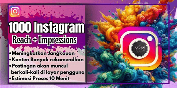 Gambar Product 1.000 Reach + Impressions Instagram