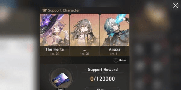Gambar Product [ ASIA ] Female Anaxa + The Herta + Random 4 Stars + Stellar Companions On + Express Gift On + Defarture Banner On 50/50 | TL 10 ALL UNSET
