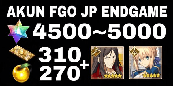 Gambar Product FGO ACCOUNT JP ENDGAME QUARTZ ACCOUNT + FREE SSR