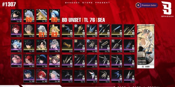 Gambar Product SEA + UL 76 + ZANI R6 + SHOREKEEPER R6 + BD UNSET