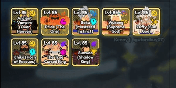 Gambar Product Anime Last Stand - 7 Godly Glitched + 1 Godly Avatar | 25 Glitched + 19 Avatar + 13 Overlord + 5 Full SSS Units