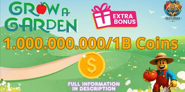 Gambar Product 1B++ Grow A Garden Coins + Bonus! (VIA TRADE)