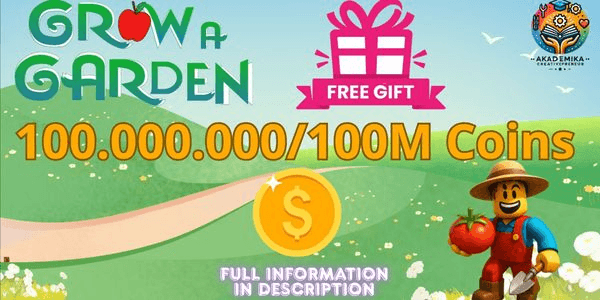 Gambar Product 100M++ Grow A Garden Coins + Bonus! (VIA TRADE)