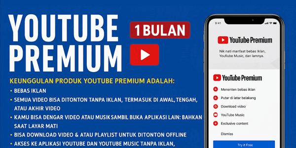 Gambar Product 1 Bulan Premium
