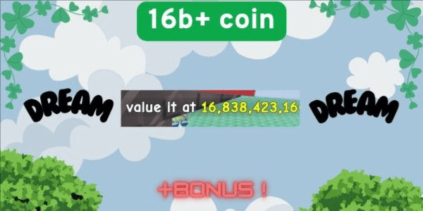 Gambar Product 16b+ coin | bye dream