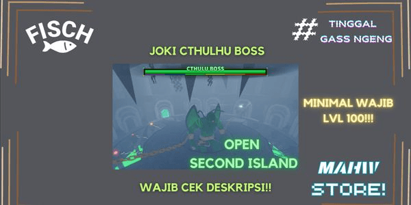 Gambar Product Joki Cthulhu Boss Unlock 2nd Sea (Fisch)