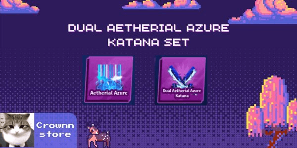 Gambar Product Dual Aetherial Azure Katana set