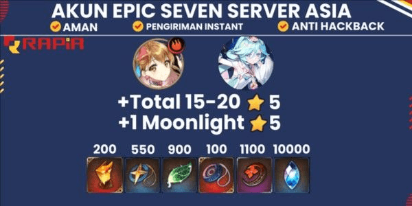 Gambar Product Epic Seven Account Ready for Gacha - ASIA Server