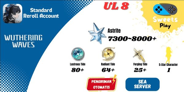 Gambar Product [SEA] Wuthering Waves Standard Reroll Account