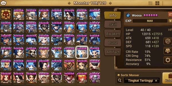 Gambar Product Asia 4 LD5 Mi Ying, Pontos, Leona and Ella + 104 NB5, 251 6Star Monster