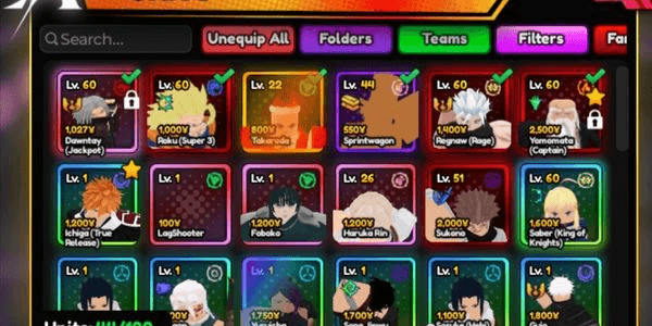 Gambar Product AKUN ANIME VANGUARD GG MONARCH YAMAMOTO GODLY RANGE + SHINY YORUICHI