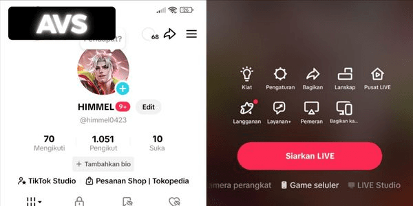 Gambar Product TIKTOK ACCOUNT 1K FOLLOWERS CAN BE USED FOR LIVE, SELLING, AND PERSONAL 100% SAFE ANTI HACKBACK.