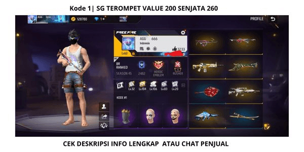Gambar Product KODE 1| SG TEROMPET VALUE 200 SENJATA 260