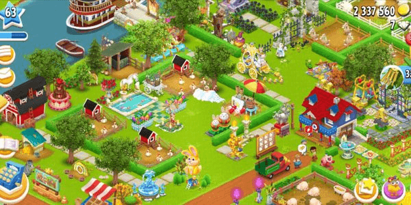 Gambar Product Farm Hay Day Level 63 Barn 838/1200 Silo 712/1100 Nice Decorations - Spacious Land
