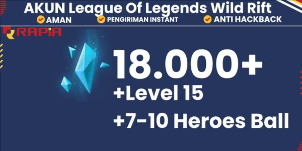 Gambar Product [America] Akun League Of Legends: Wild Rift | Blue Essence