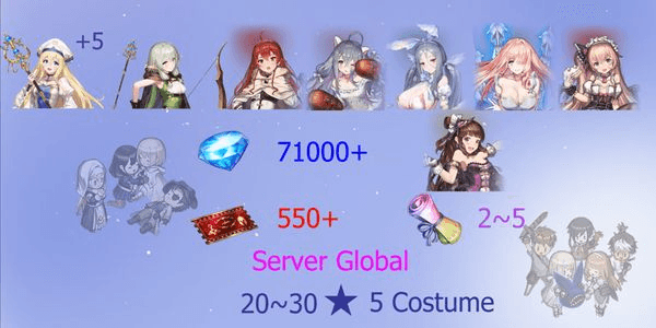 Gambar Product Reroll Account Brown Dust 2 [Global]#2